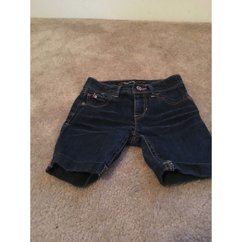 Jordache Girls Jean Shorts w/Pockets Size 4 Regular Fit Blue - Picture 1 of 8